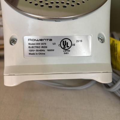 LOT 86: Laundry Collection & More: Rowenta Iron, Tripod Clothes Dryer, Ironing Board and More