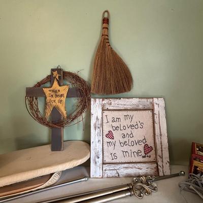 LOT 86: Laundry Collection & More: Rowenta Iron, Tripod Clothes Dryer, Ironing Board and More