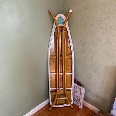 LOT 86: Laundry Collection & More: Rowenta Iron, Tripod Clothes Dryer, Ironing Board and More
