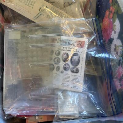 LOT 88: Vintage Needlework Stand, Speed Tufting Tool, Craft Kits and More