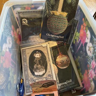 LOT 88: Vintage Needlework Stand, Speed Tufting Tool, Craft Kits and More