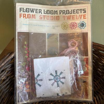 LOT 89: Craft & Sewing Lot: Yarn Lace, Fabric, Thread, Project Book etc.