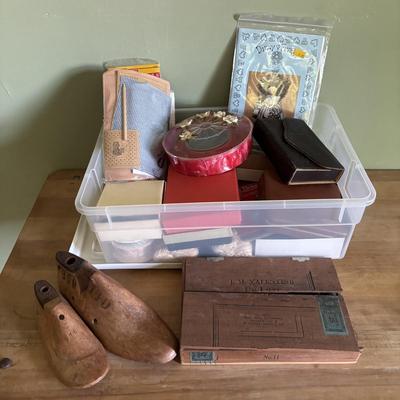 LOT 90: Crafting Lot: Books, Sewing Kits, Punches, Rotary Cutters and More