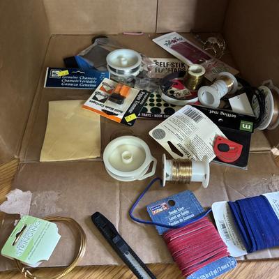 LOT 90: Crafting Lot: Books, Sewing Kits, Punches, Rotary Cutters and More