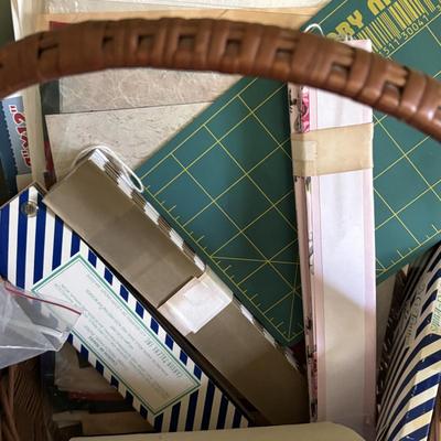 LOT 90: Crafting Lot: Books, Sewing Kits, Punches, Rotary Cutters and More