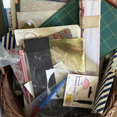 LOT 90: Crafting Lot: Books, Sewing Kits, Punches, Rotary Cutters and More