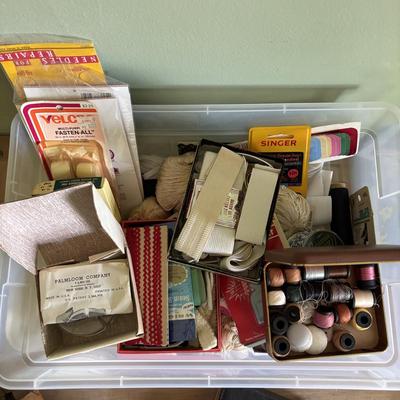 LOT 90: Crafting Lot: Books, Sewing Kits, Punches, Rotary Cutters and More