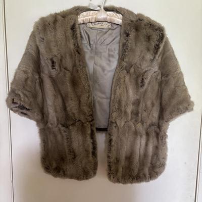 LOT 103: Mink Stole by Finkel's Fur Factory, Camden NJ & Monogramed Fur Coat