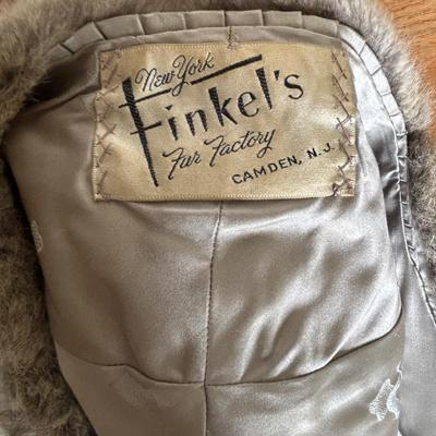 LOT 103: Mink Stole by Finkel's Fur Factory, Camden NJ & Monogramed Fur Coat