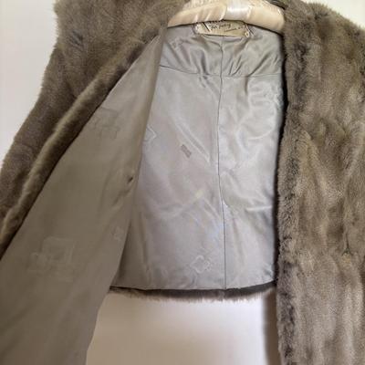 LOT 103: Mink Stole by Finkel's Fur Factory, Camden NJ & Monogramed Fur Coat
