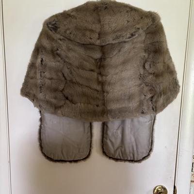 LOT 103: Mink Stole by Finkel's Fur Factory, Camden NJ & Monogramed Fur Coat