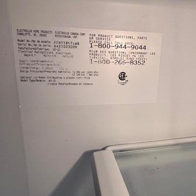 LOT 105: Working Frigidaire Refrigerator FFHT1817LW8