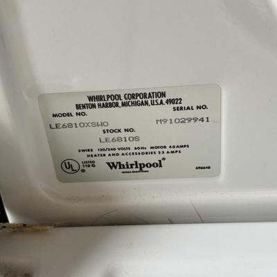 LOT 106: Whirlpool Electric Dryer LE6810XSWO
