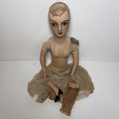 LOT 111: Maid Doll, Handmade Doll, and Doll for Parts