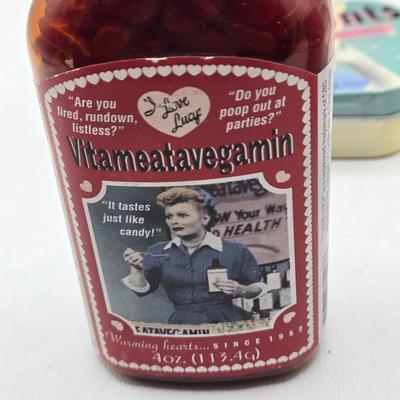 LOT 128: I Love Lucy and Lucy Loves Muffins/ Keurig Coffee Maker, Muffin Maker, "Lucy" Items, Coffee Sign, and Clock