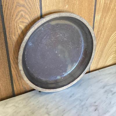 LOT 165: Vintage Brown Glazed Ceramic Animal Feeder