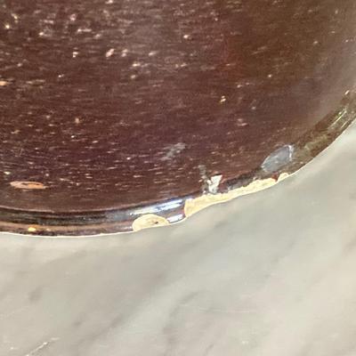 LOT 165: Vintage Brown Glazed Ceramic Animal Feeder