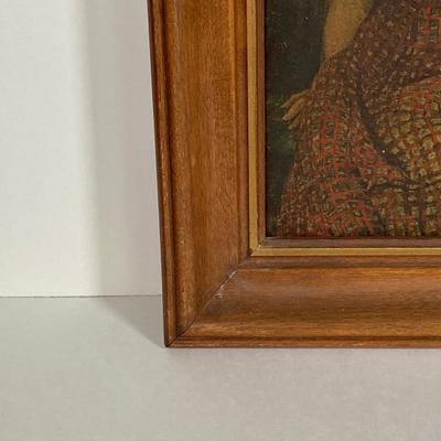 LOT 166: Vintage Three Girls Reading Wall Art with Collection of Vintage Children's Books