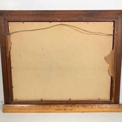 LOT 166: Vintage Three Girls Reading Wall Art with Collection of Vintage Children's Books