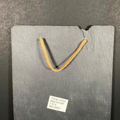 LOT 168: Winter, Spring, Summer and Fall - Painted Slate Wall Hangings