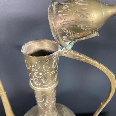 LOT 169: Large Collection of Brass Decor - Candleholders, Pitcher and Fish