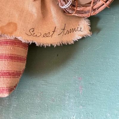 LOT 170: Primitive Collection - Painted Mini Wood Pie Safe, Thread / Wood Spool Lamp and More