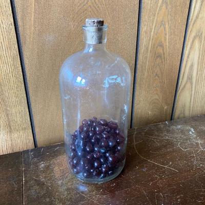 LOT 170: Primitive Collection - Painted Mini Wood Pie Safe, Thread / Wood Spool Lamp and More