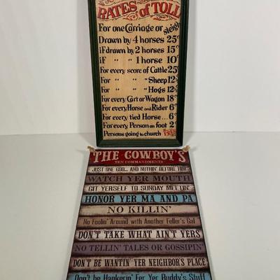 LOT 173: Farm House / Americana Collection - Assorted Stars, Painted Barrel and Wall Art