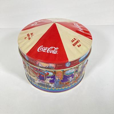 LOT 175: Coca Cola / Beverage Collection and More - Vintage Bottles, Tin Can Canjo, Wooden Crate, Tins, Playing Cards and More