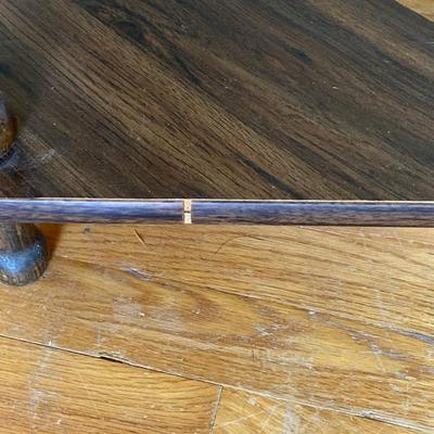 LOT 176: Five Tier Corner Shelf Unit, Upholstered Storage Foot Stool and Wooden Wall Mirror