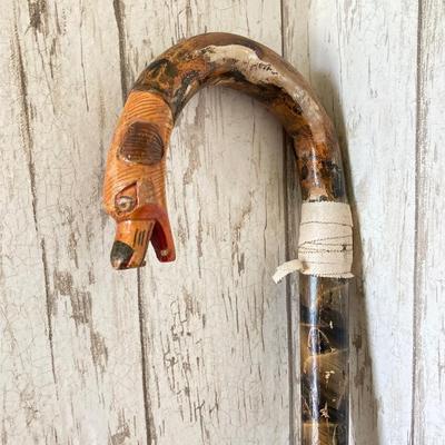 LOT 177: Brass Cane / Umbrella Holder with Collection of Wooden Canes