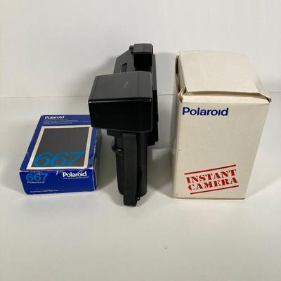 LOT 179: Vintage Polaroid Collection - Pro Pack Camera, Supercolor 635CL and Film