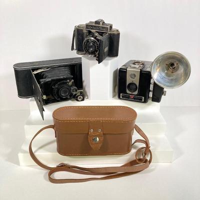 LOT 181: Vintage Camera Collection - Balda, Contessa Nettel, Brownie Hawkeye and Argus