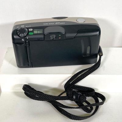 LOT 182: Collection of Cameras - Fuji, Sony Cyber Shot, Canon Sure Shot 85 Zoom and Case