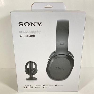 LOT 183: Sony WH-RF400 Wireless Headphones in Original Box and Blue Microphones Snowball Ice
