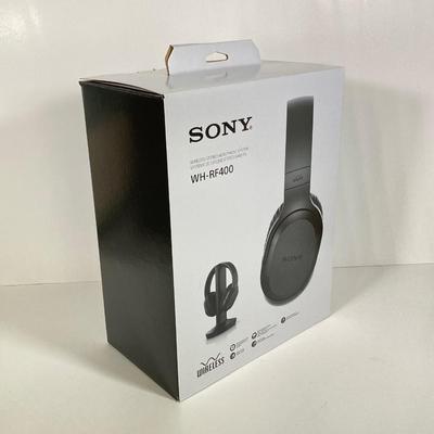LOT 183: Sony WH-RF400 Wireless Headphones in Original Box and Blue Microphones Snowball Ice