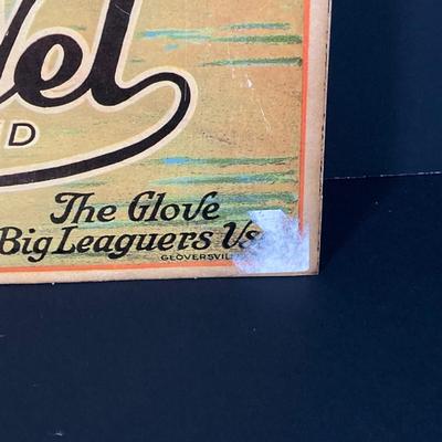 LOT 184: Brooklyn Dodgers 1955 World Series vs New York Yankees Wall Art, Sandy Koufax Figurine in Original Box and Ken-Wel Brand Sign