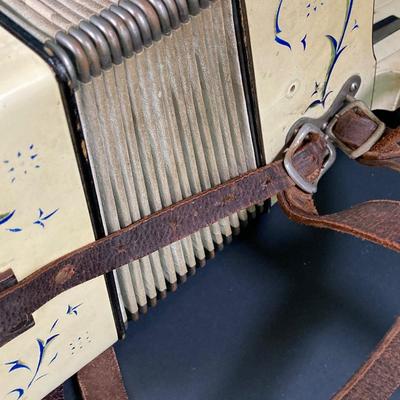 LOT 185: Vintage Hohner Accordion in Case