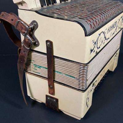 LOT 185: Vintage Hohner Accordion in Case