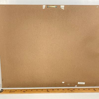 LOT 188: Handcrafted Log Style Side Table, Mountains / Cabin Wall Decor and Collection of Books