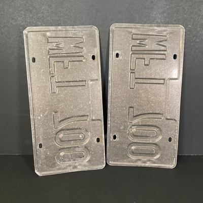 LOT 189: Collection of Vintage License Plates