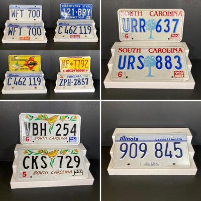 LOT 189: Collection of Vintage License Plates