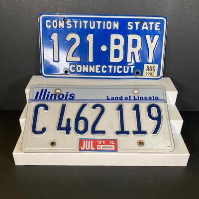 LOT 189: Collection of Vintage License Plates