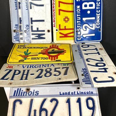 LOT 189: Collection of Vintage License Plates