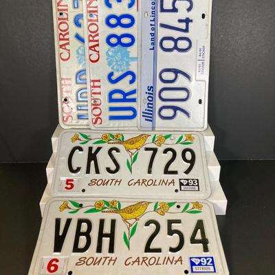 LOT 189: Collection of Vintage License Plates