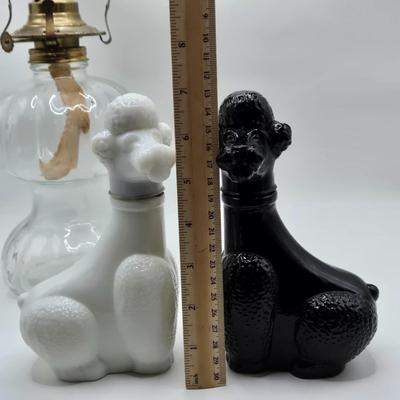LOT 191: MCM Poodle Decanters, Art Miniatures By Charles Steelman, and More