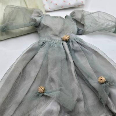 LOT 195: Small Vintage Dolls, Clothing, and Accessories