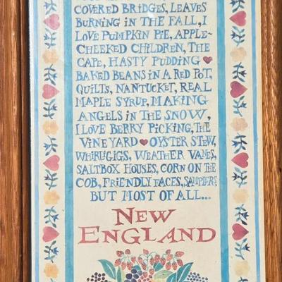 LOT 198: Country Decor Including Large Serving Tray, All Wooden House Plaque, Apple Clock , Cat Shelf Sitter, and More