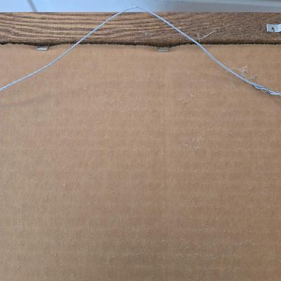 LOT 198: Country Decor Including Large Serving Tray, All Wooden House Plaque, Apple Clock , Cat Shelf Sitter, and More