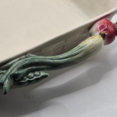 LOT 200: Cookbooks, Specialty Rolling Pins, Bundt Cake Pan, Handmade in Sweden Table Linen , Tile Trivet, Harkerware Serving Dish, and...